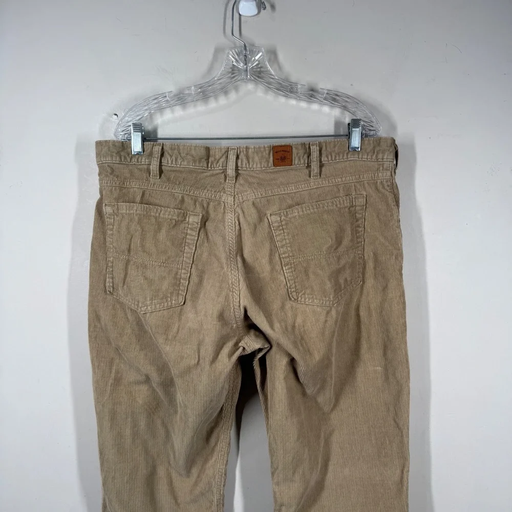 Bills Khakis Mens 14 Wale Corduroy Pants Tan Khaki Straight Leg 36x32 EB 5780